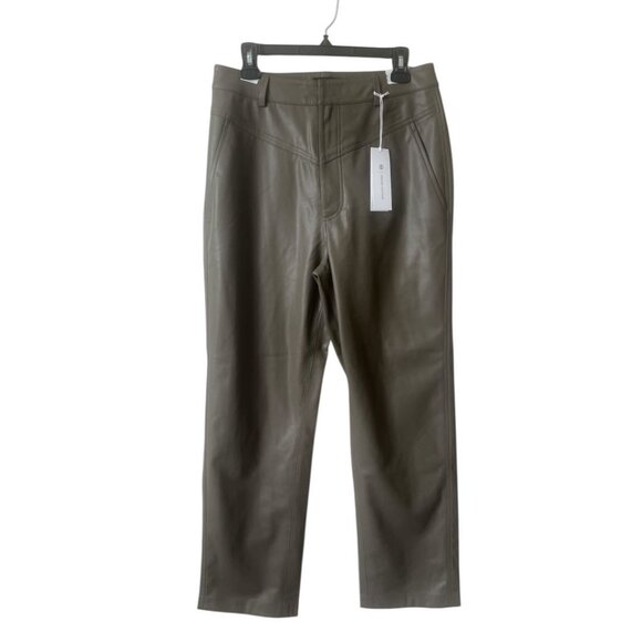 NWT AG Cleo Portobello Road Vegan Leather Cropped Pants Size 29 Reg. $328 - Picture 3 of 12